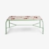 Dastoori Ceramic Tile Outdoor Dining Table in Beige Colour