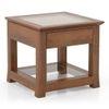 Fujiwara Solid Wood Bedside Table in Amber Walnut Finish