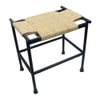 Metalsmith Cast Iron Stool – Hand Knitted Jute