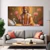 The Castle Decor Brahma Ji Wall Painting Wooden Framed 27x48 Inch (Style 3)