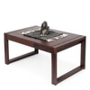 Hamstreet Sheesham Wood Coffee Table In Walnut Finish