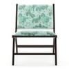 Maureen Rest chair -Finish - American walnut,Fabric- Chitra Velvet-Mint