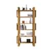 Hexa Engineered Wood Bookshelf Multipurpose Storage Rack in Giant Wood and Frosty White
