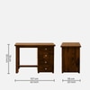 Sheesham Wood Study Table In Scratch Resistant Provincial Teak Finish With Drawers