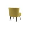Azal Accent Chair in Yellow Colour Set 2 Solid Wood Accent Chair in Yellow Colour