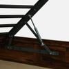 Morven Hydraulic Solid Wood Bed Queen Size in Provincial Teak Finish