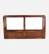 LotusSheesham Solid Wood King  Size Upholstered Bed With Box Storage (Provincial Teak Finish)