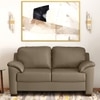 Farina 2 Seater Premium Italian Leather Sofa In Dark Truffle