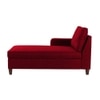 Alba Fabric Chaise Launger in Maroon Colour