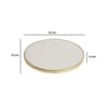 Timeless Elegance Marble Coaster Set of 2