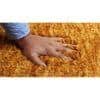 Jazmine Gold Solid Natural Fiber 24x16 inches Anti-Skid Bath Mat