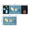 Luxe Home Happy Design Combo Kitchen Runner Mat- Blue (116x36 & 58x36 cm PC-2)