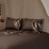 Stoa Paris Super King Size 100% Cotton Bedsheet with 2 Pillow Covers  Size Bronze Cocoa