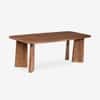 Serenzia Franz Solid Wood 6 Seater Dining Table in Brown Finish