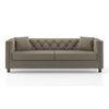 Windsor Premium 3 Seater Fabric Sofa in Mist Brown Colour