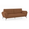 Vetra 3 seater Leather sofa in Pecan Brown