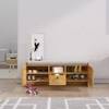Hexa Red Engineered Wood Shoe Rack in Giant Wood Colour