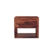 Stanfiled Solid Wood Bedside Table in Teak Finish