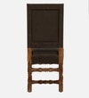Ivaan Solid Wood Upholstered Dining Chair In Grey Colour