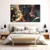 The Castle Decor Greek Art Wall Painting Wooden Framed Digital Painting 27x48 Inch (Style 3)