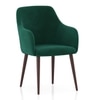 Owen Fabric Lounge Chair in  Luxe Green Colour