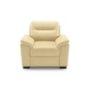 Adelaide 1 Seater Leatherette Sofa in Cream Colour