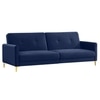 Gilud 3 Seater Click-Clack Sofa cum Bed  in Navy Blue Colour