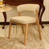 Harbor Solid Wood Dining Chair in Beige Colour