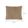 Kennedy Dove Beige Decorative Cushion Cover 16 x 16 Inches