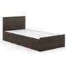 Wren Engineered Wood Single Size Box Storage Bed In Dark Wenge Finish