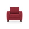 Apollo Neo 1 Seater Fabric Sofa in Salsa Red Colour (Back Height : Regular, Cushion Type : Soft)