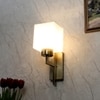 Eliante Modern Wall Lights Mild Steel & Fabric Material Antique & White Finish