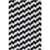 Jaipur Rugs Soft Textured Geometric Wool Viscose Dhurrie Rug White 5x8 ft