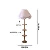 Devansh Shelf Wooden Floor Lamp
