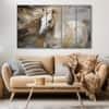 The Castle Decor Horse Abstract Wall Art Set of 5 27x48 Inch