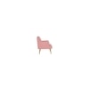 Esme Solid Wood Accent Chair in Pink Colour