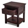 Snooze Solid Wood Bedside Table in Mahogany Finish