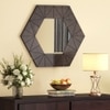 Nivo Solid Wood Mirror in Grey Wash Finish