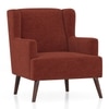 Brando Arm Chair in Dark Coral Color