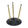 Metalsmith Solid Wood Side Table in Natural & Black Finish