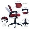 Diicea Mid Back Ergonomic Chair in Red Colour