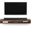 BLUEWUD Primax Solo Standard Engineering Wood Wall Mount TV Entertainment Unit Set Top Box Stand/TV Cabinet Panel with Shelves for Books & D�cor Display Unit, Ideal for 50" (Brown Maple)