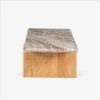 Linea Solid Wood Coffee Table in Brown Colour