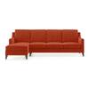 Abbey Sectional Sofa (Colour : Lava, Cushion : Soft, Seater : Left Aligned 3 Seater + Left Aligned Chaise)
