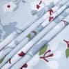 Blue Floral 4 Pcs Comforter set with Queen size bedsheet + 2 Pillow covers