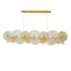 Shining Shield Cut Work Glass Elite Look Chandelier