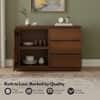 Vector Solid Wood Sideboard in  Amber Walnut Finish