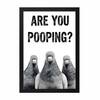 The Castle Decor Funny Are You Pooping Pigeons Wall Art 8x12 Inch