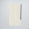 Aluminium Black Profile 3 Fluted Glass Handless Shutter With Space Organizer In Highland Pine Finish