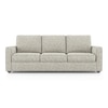 Apollo Compact High Back 3 Seater Fabric Sofa in Monochrome Paisley Colour
